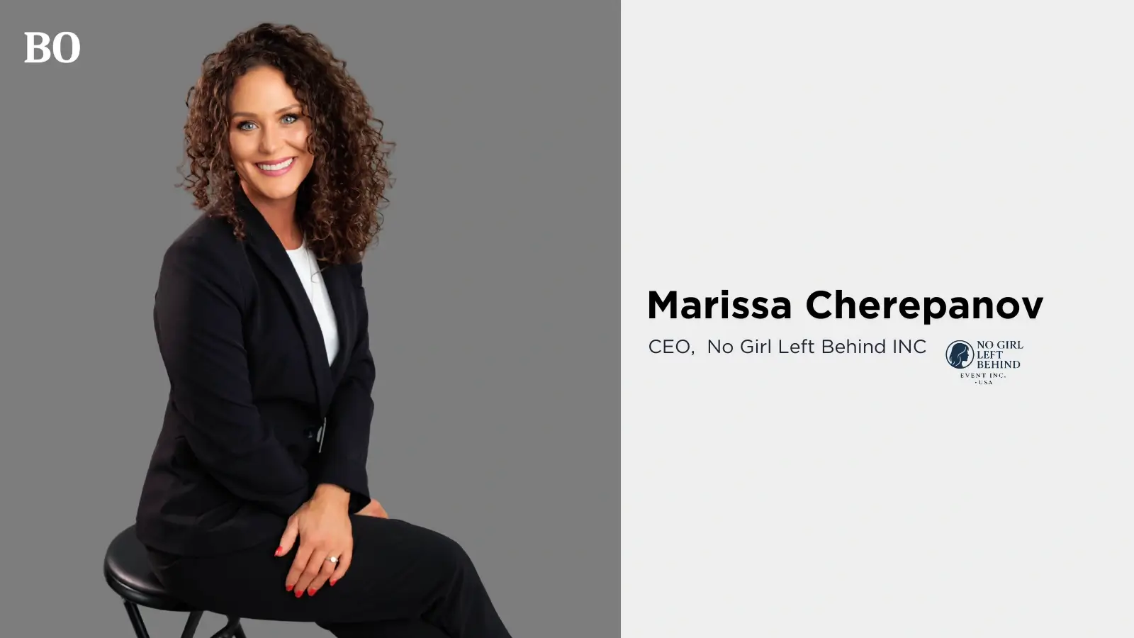 Marissa Cherepanov speaking at No Girl Left Behind women’s leadership event