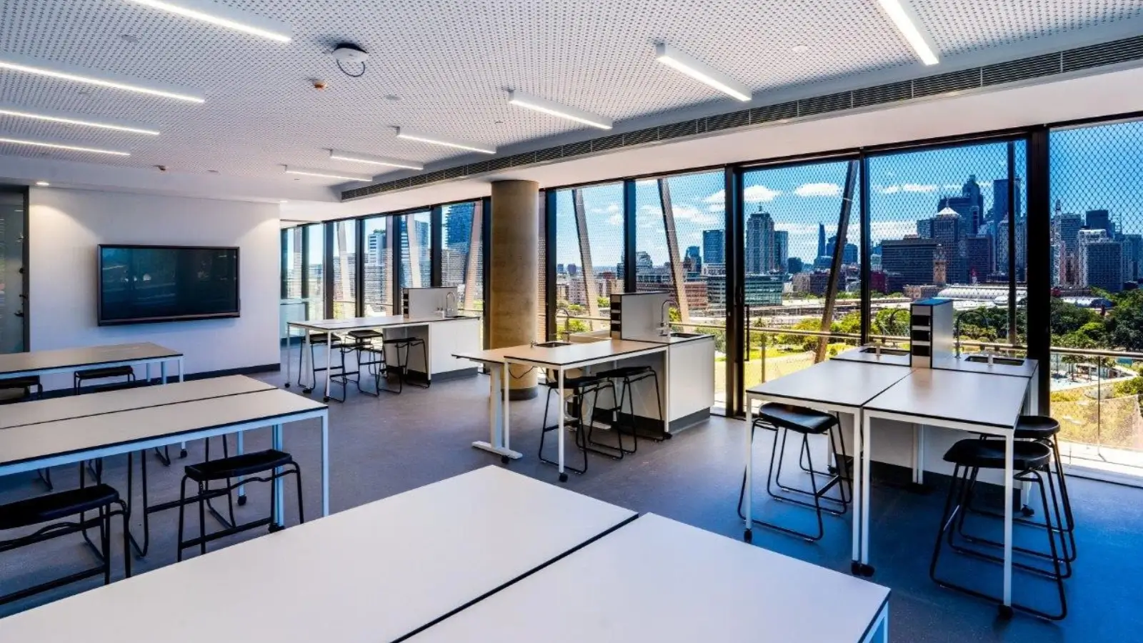 Exploring High Schools in Sydney: What Makes Them Stand Out Aerial view of a Sydney high school campus with students walking across a courtyard
