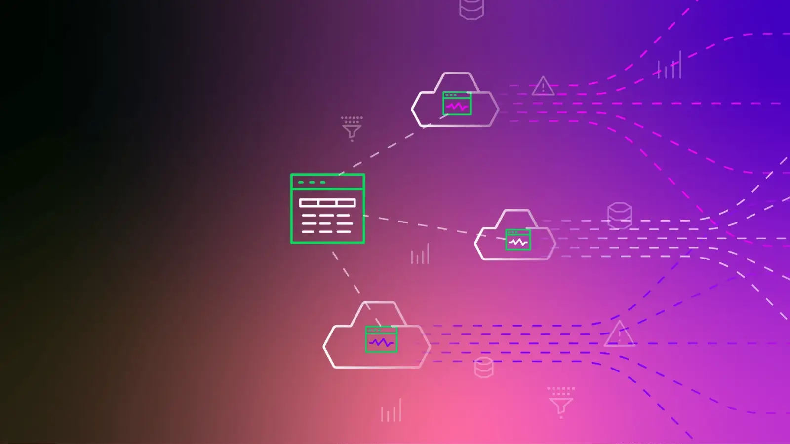 Dashboard showing multi-cloud observability across AWS, Azure, and GCP using VictoriaMetrics