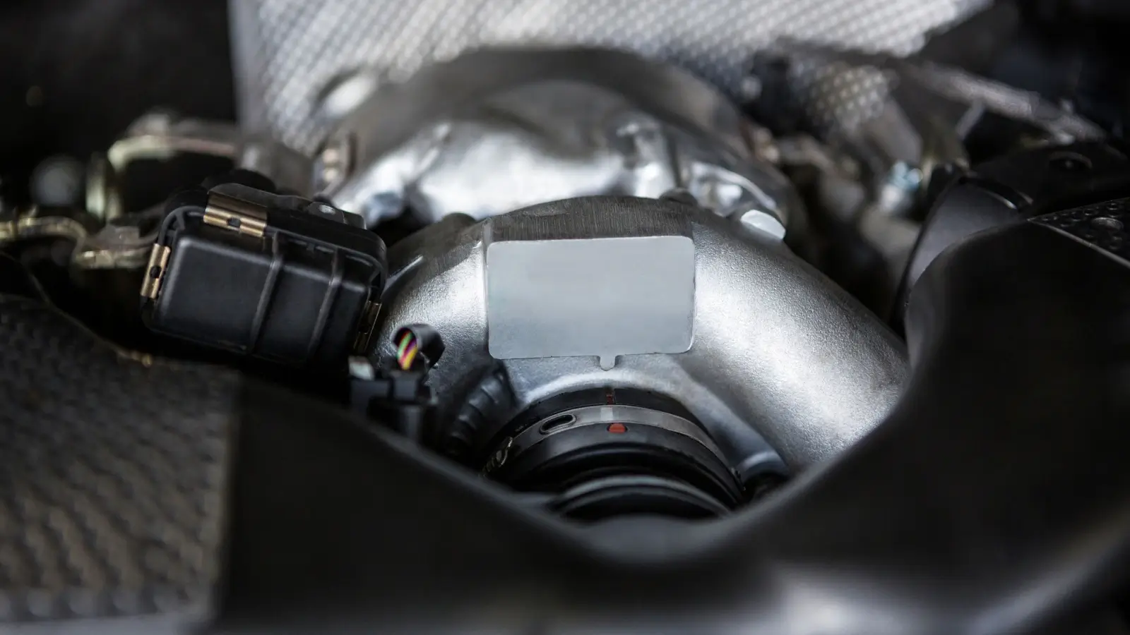 High-performance catalytic converter installed on a performance car exhaust system