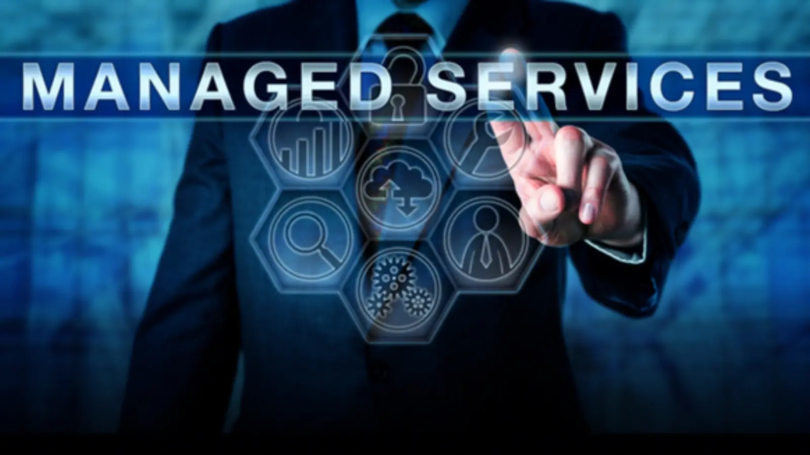 IT professional monitoring business systems for a managed services provider