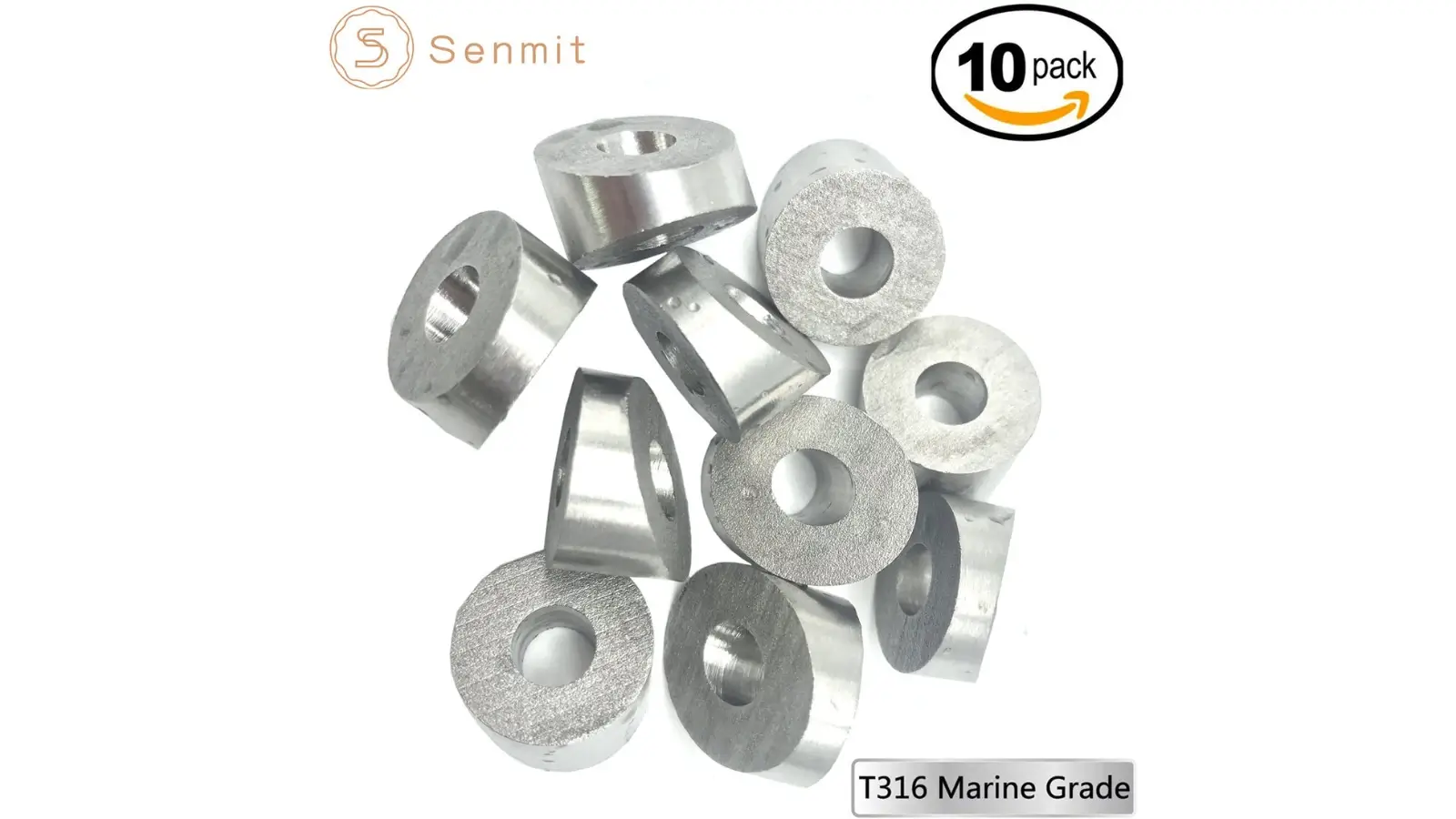 Marine-grade stainless steel cable railing terminal ends installed on a modern deck