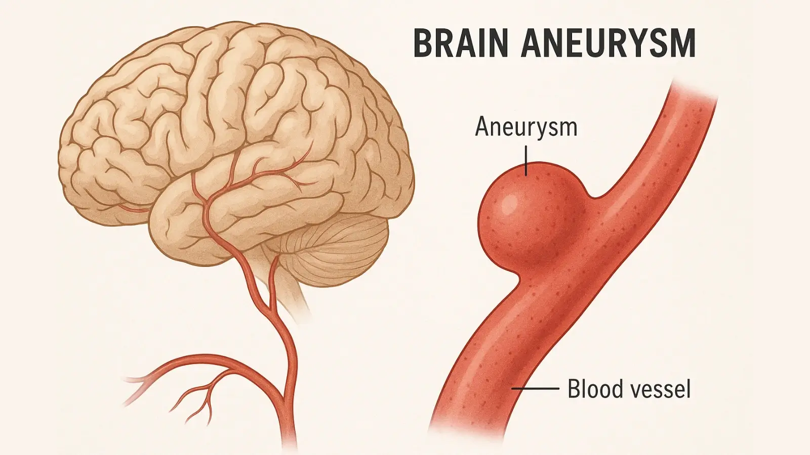What Is a Brain Aneurysm — And Why You Shouldn’t Ignore It Medical illustration showing a brain aneurysm and affected blood vessel