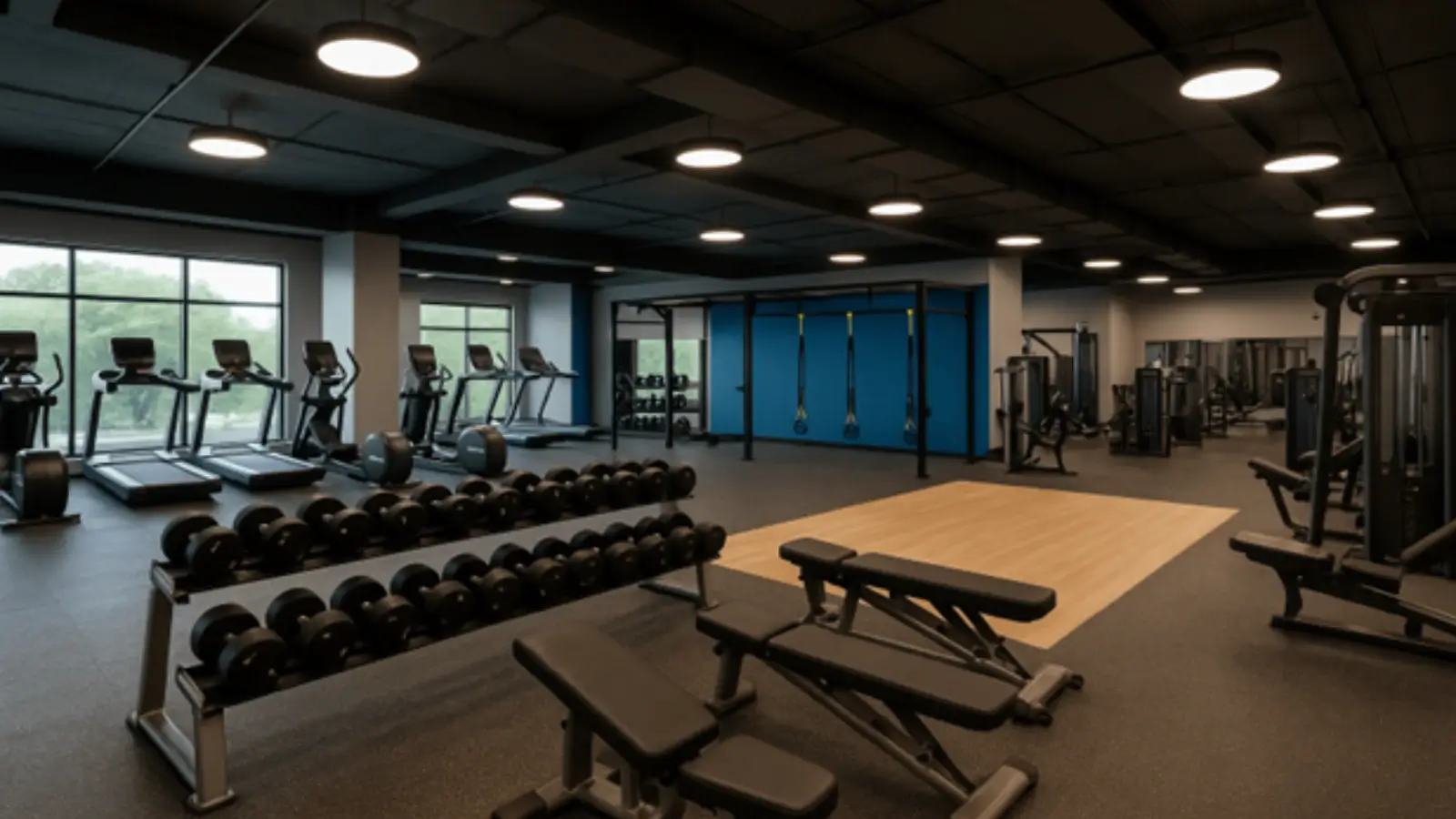 How To Build an Inspiring Commercial Gym Modern commercial gym