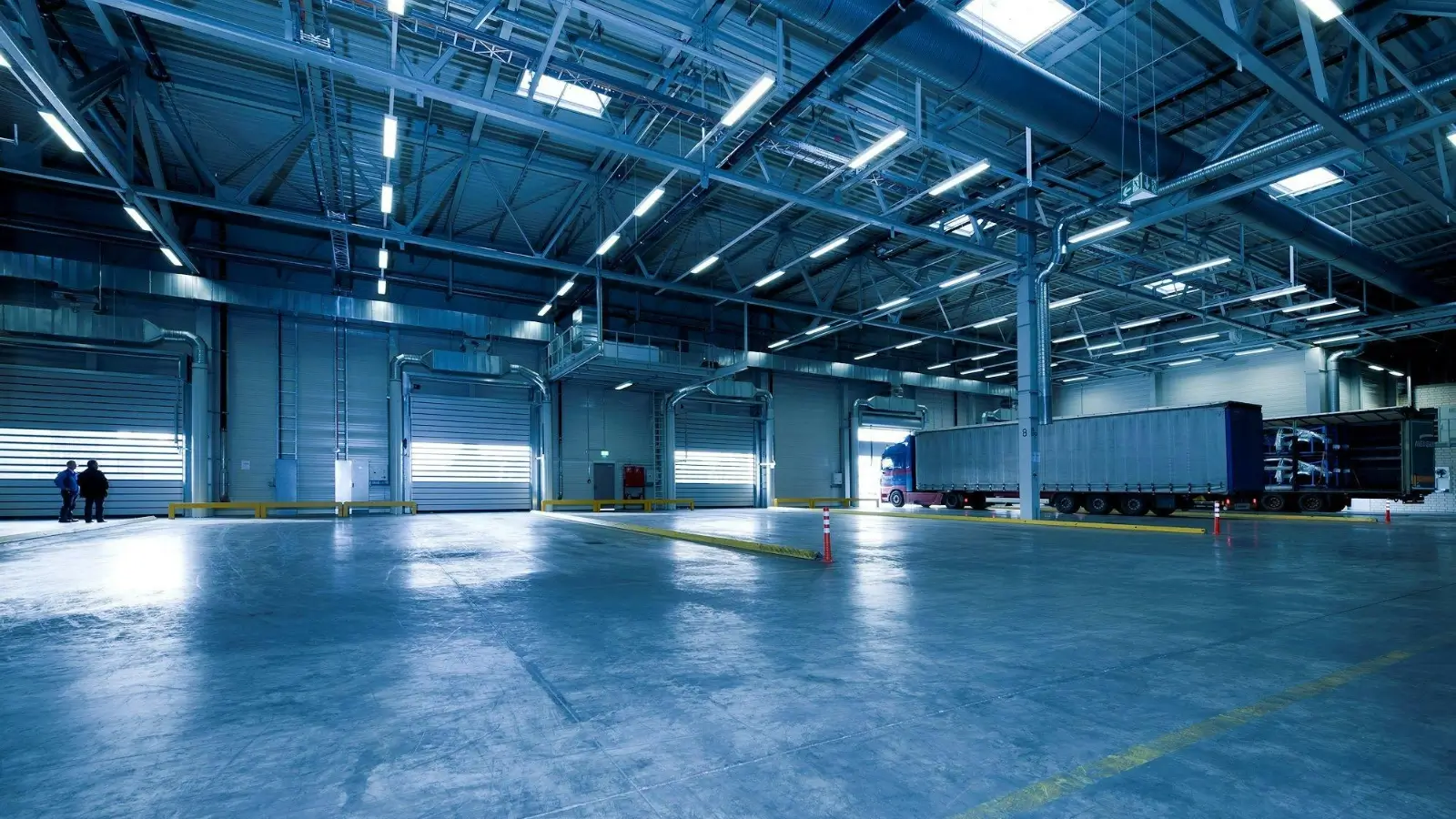 Modern self storage facility with digital access and security features