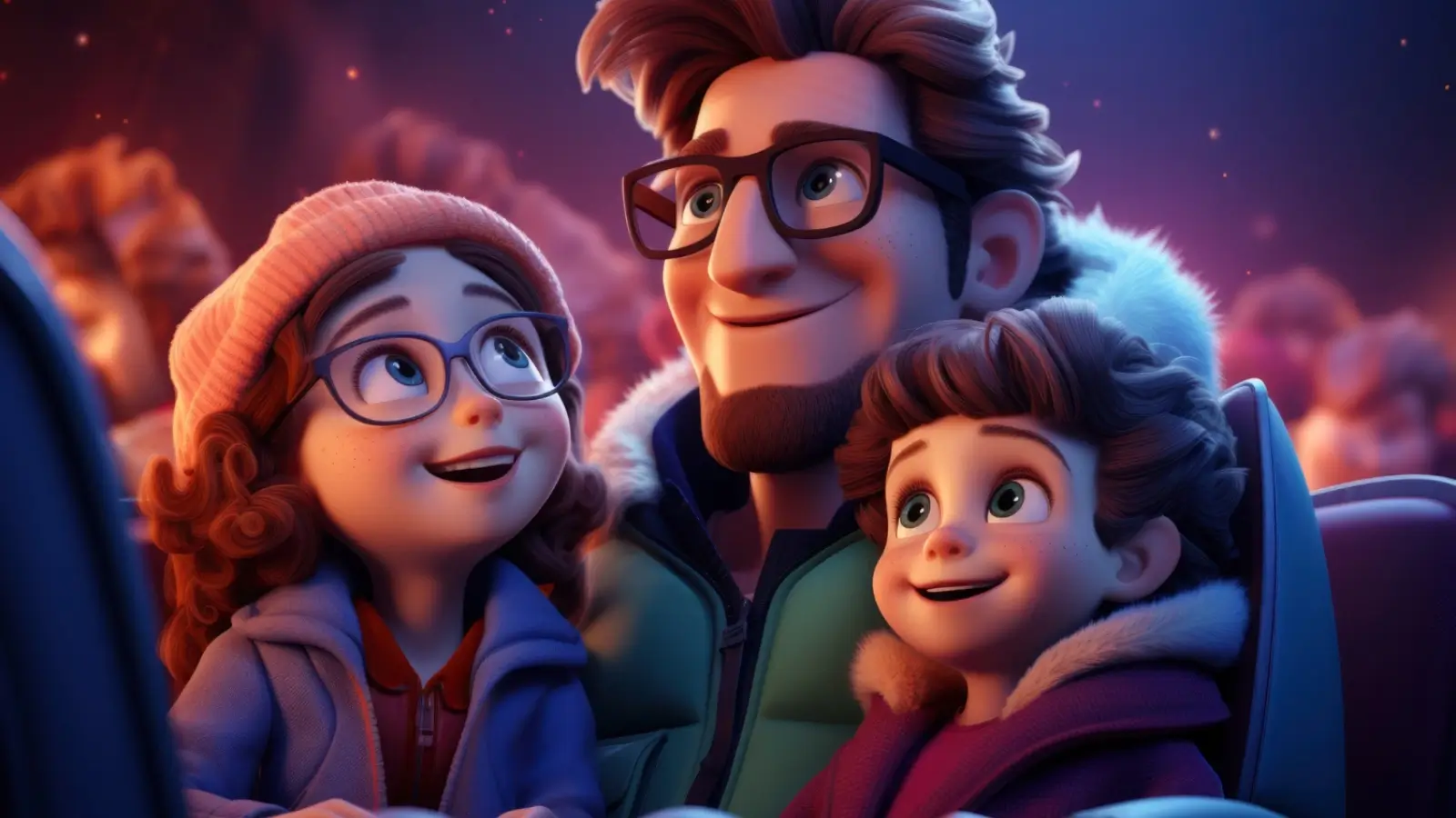 How Cartoon Portraits Capture Real Emotions in a Fun Way Vibrant cartoon portrait of a smiling family with exaggerated features and playful expressions