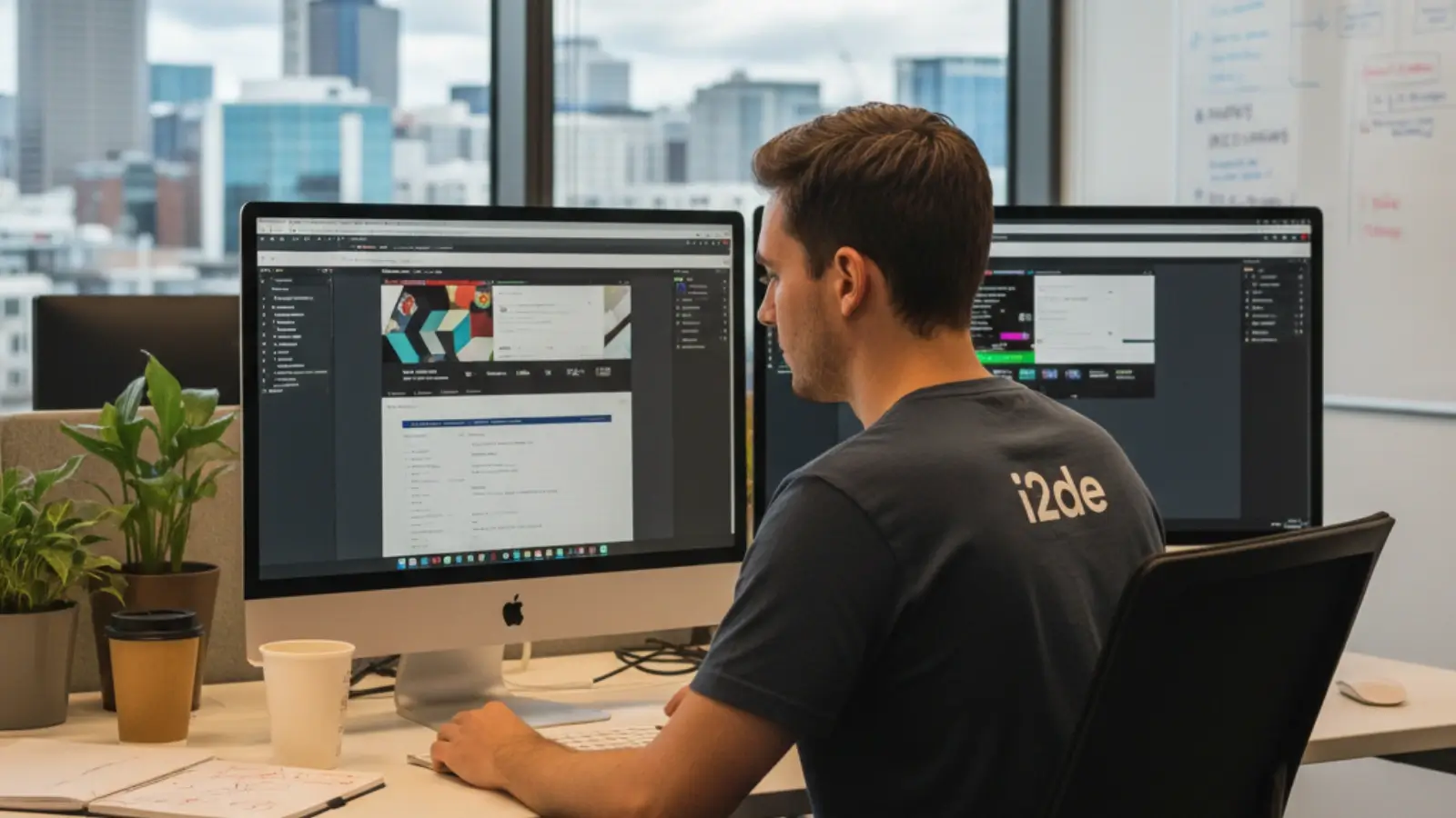 Auckland small business owner reviewing website design with local web agency team