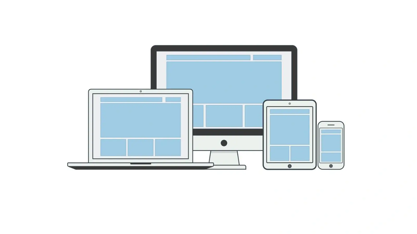 Business owner using digital marketing strategies on laptop with social media icons