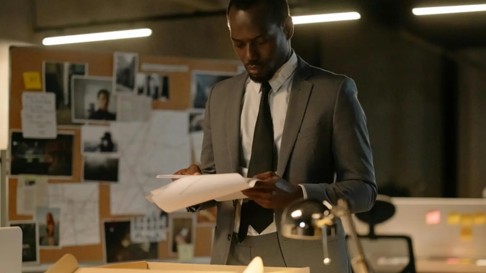 Business team reviewing estate and succession planning documents