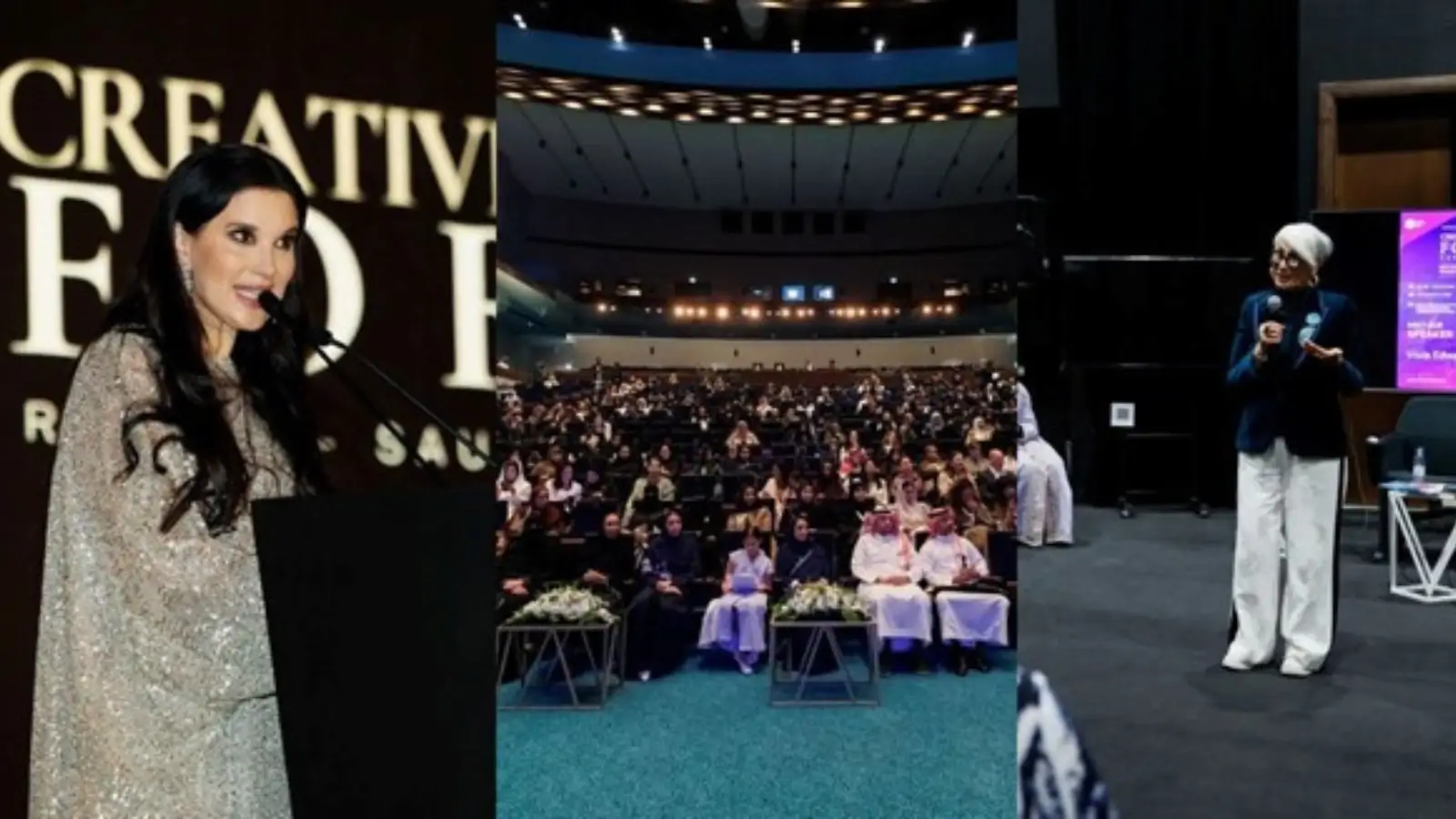 Creative Women Forum Saudi Arabia 2025 participants at Princess Nourah University in Riyadh