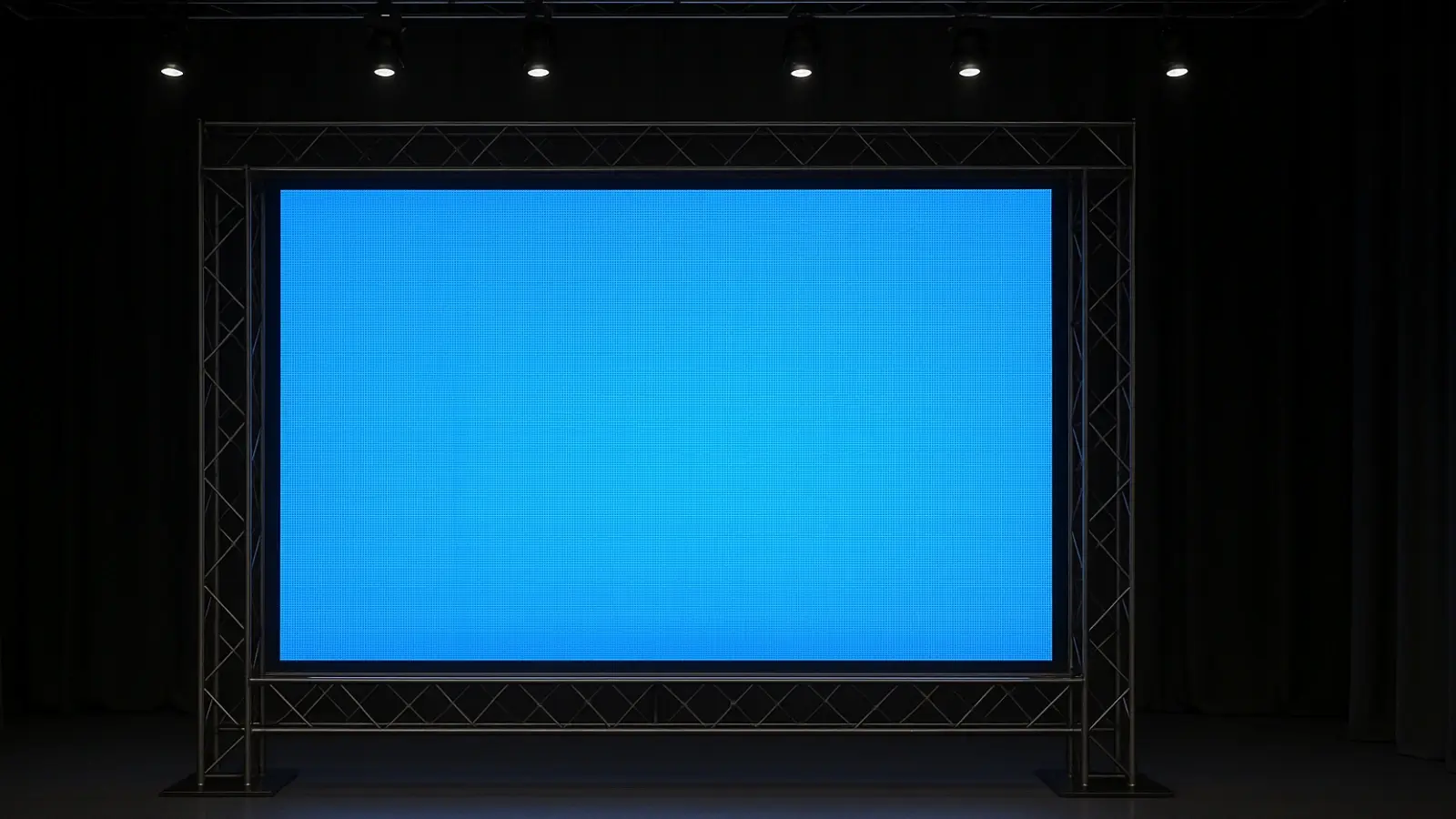 Frameless vs truss-mounted LED video wall setup for events
