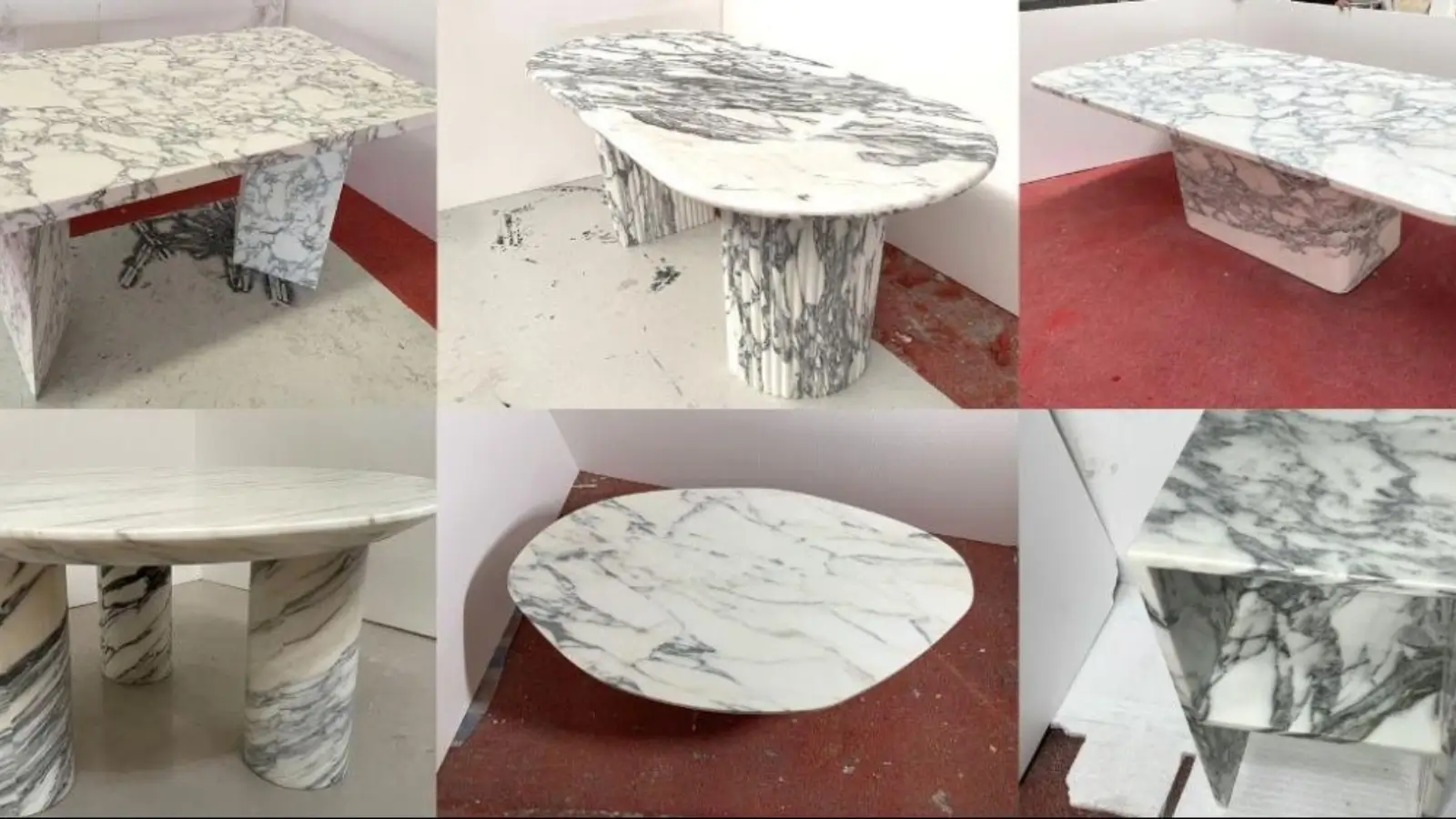 Luxury marble dining table crafted by Inhere Stone furniture factory