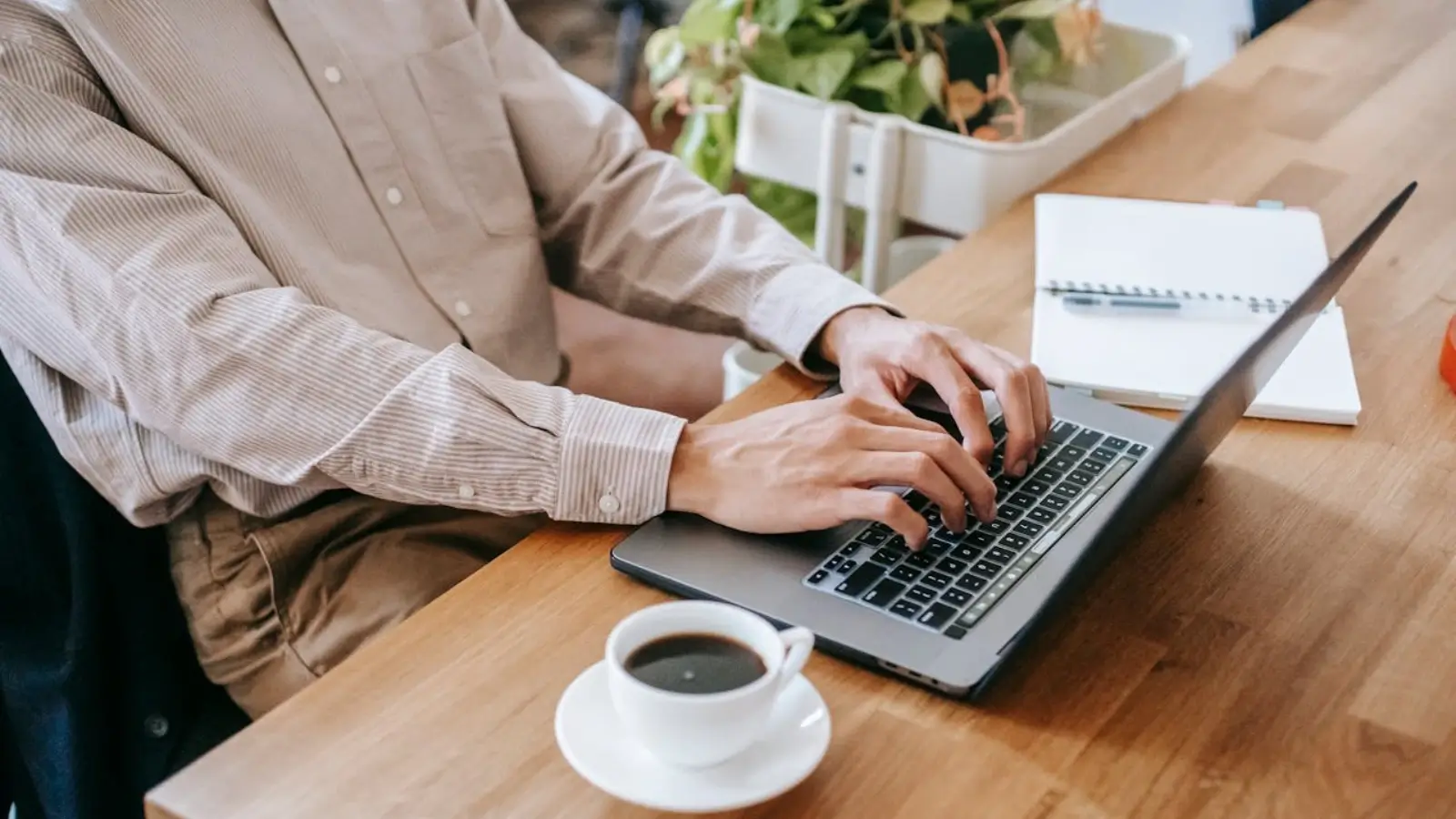 Minimalist website design on laptop showcasing clear layout and fast performance