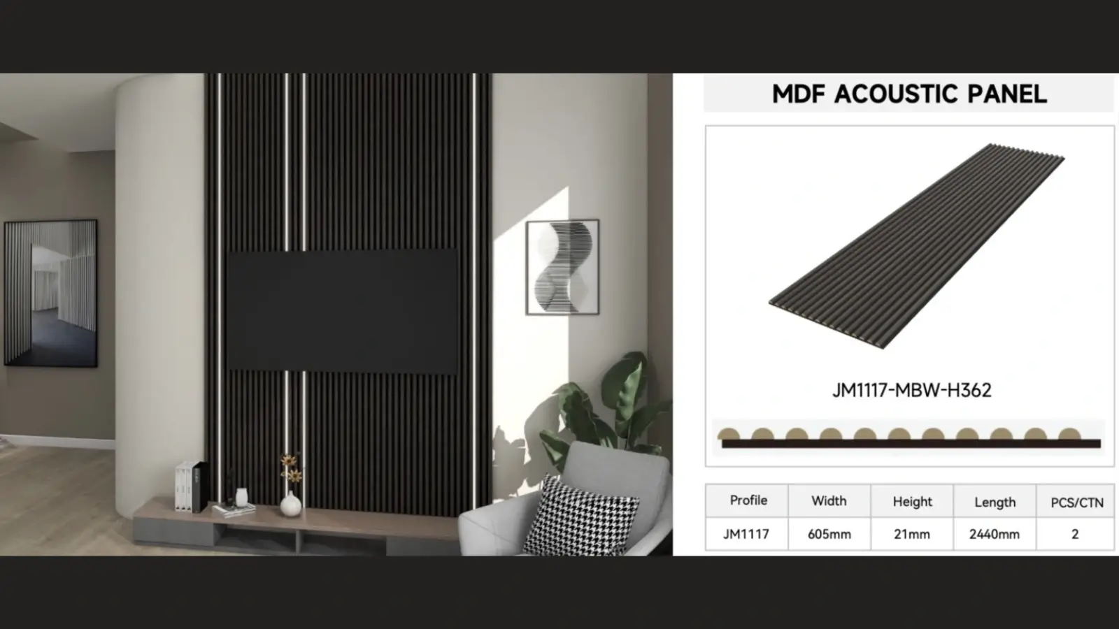 Modern backyard featuring WPC decking and fencing with natural wood aesthetics