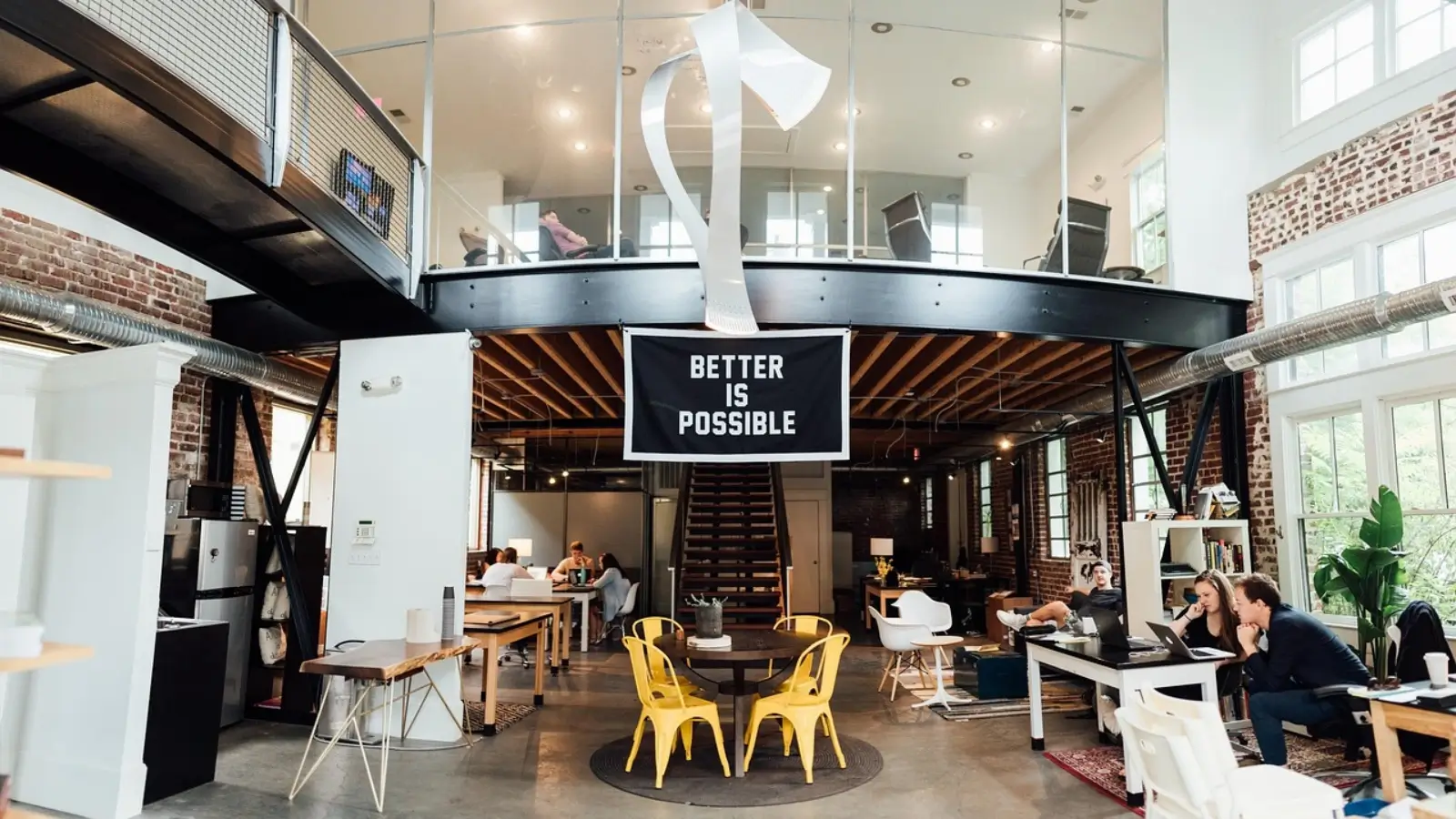 Modern coworking space in Gurugram with professionals collaborating in an open-plan office