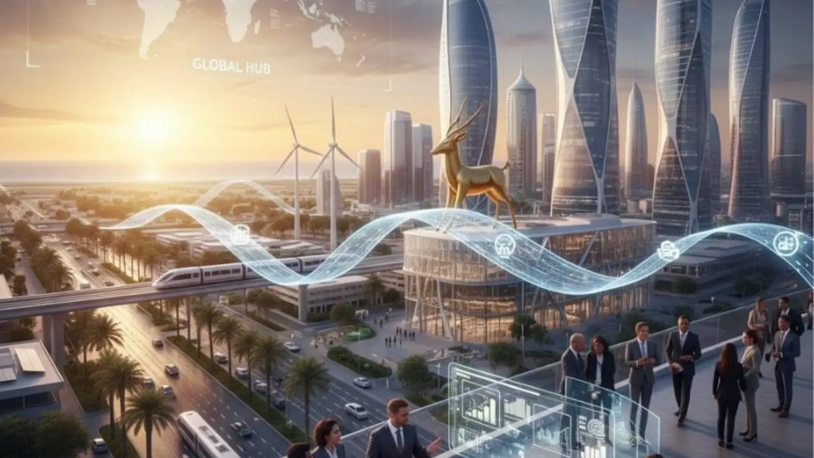 Modern Dubai skyline showcasing business and free zone infrastructure