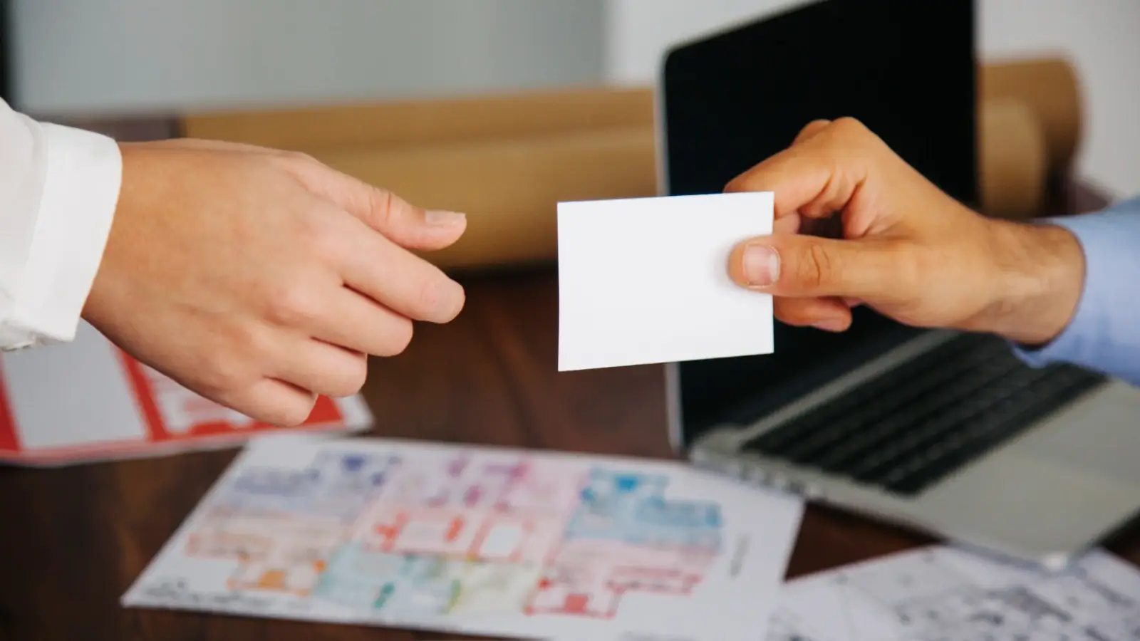 Professional business cards and brochures printed with high-quality finishes