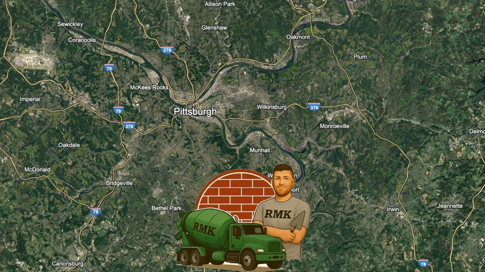 Slip-resistant concrete steps built on a hillside in Pittsburgh, PA