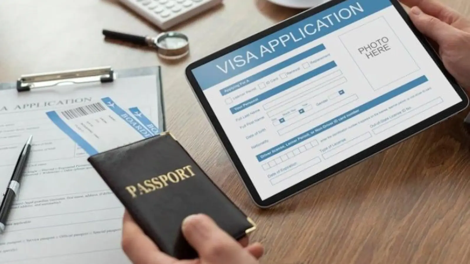 Traveler receiving emergency Vietnam visa approval at airport