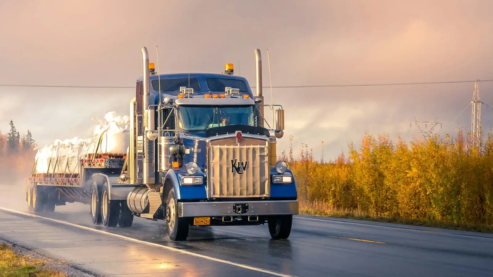 Truck driver training student behind the wheel of a commercial vehicle with instructor guidance