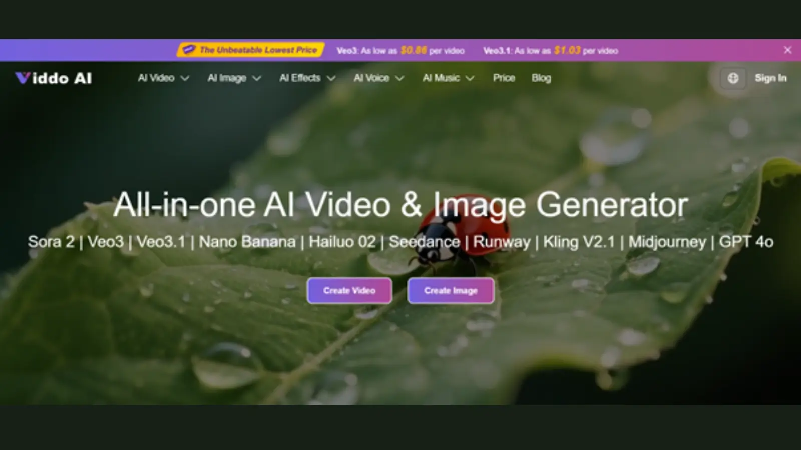 User creating a video using an AI video generator platform on a laptop