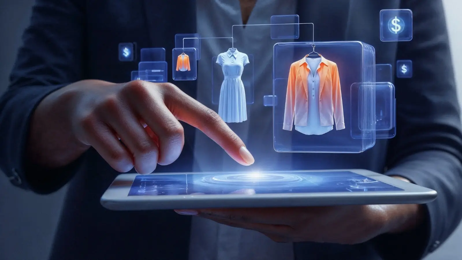 AI agent assisting a customer in an online store through a chat interface