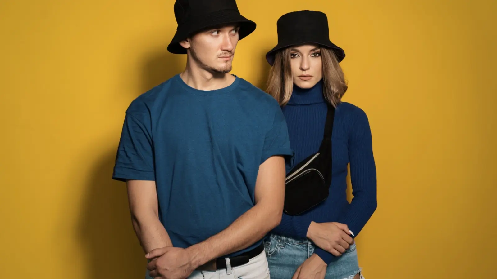 Group of people wearing matching custom t-shirts at a community event
