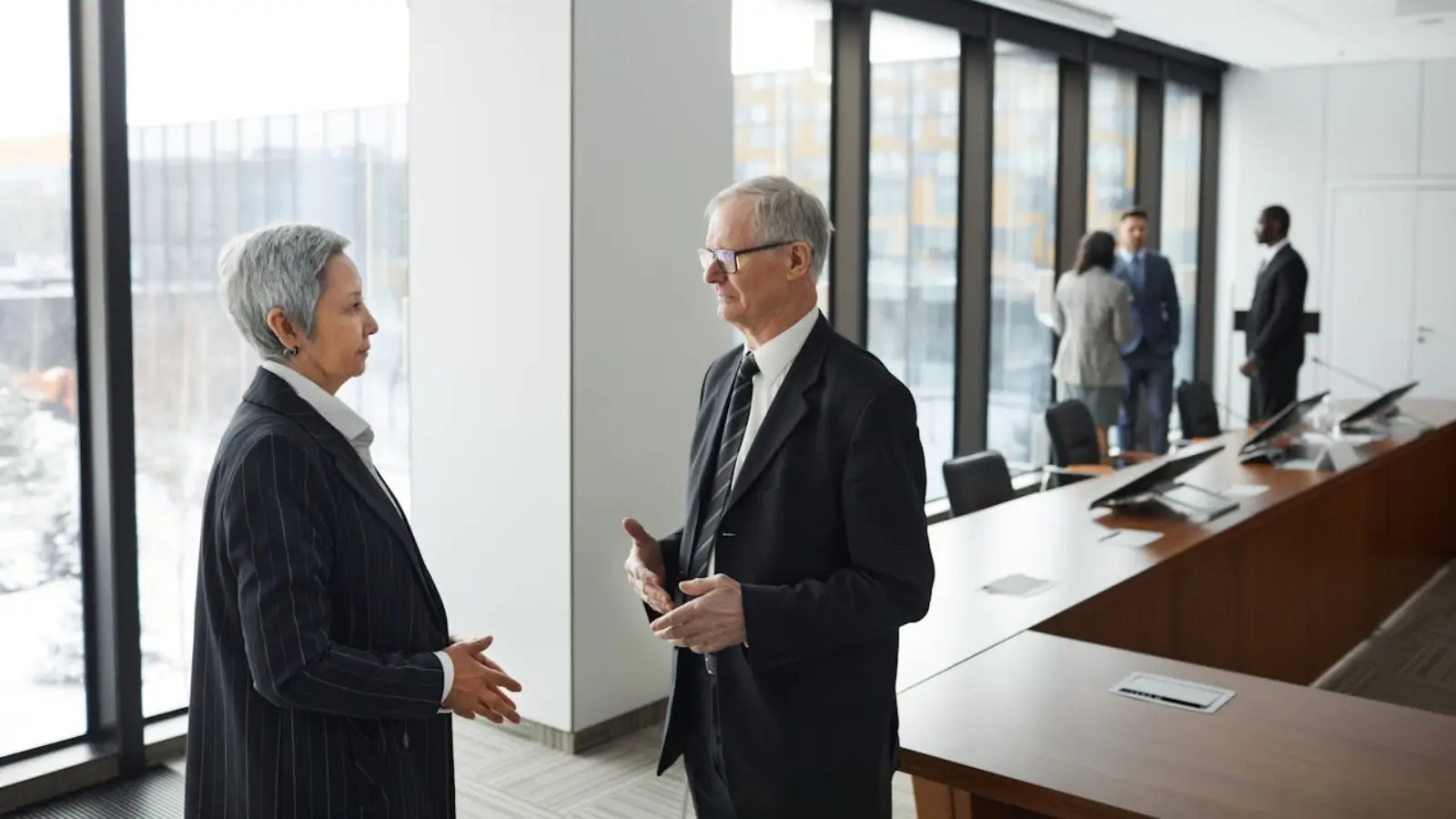 Modern and stylish business interior with natural light and open layout