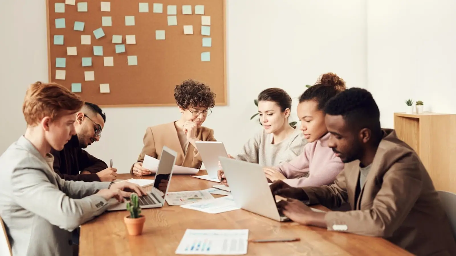 Professional services team using secure IT systems for client collaboration