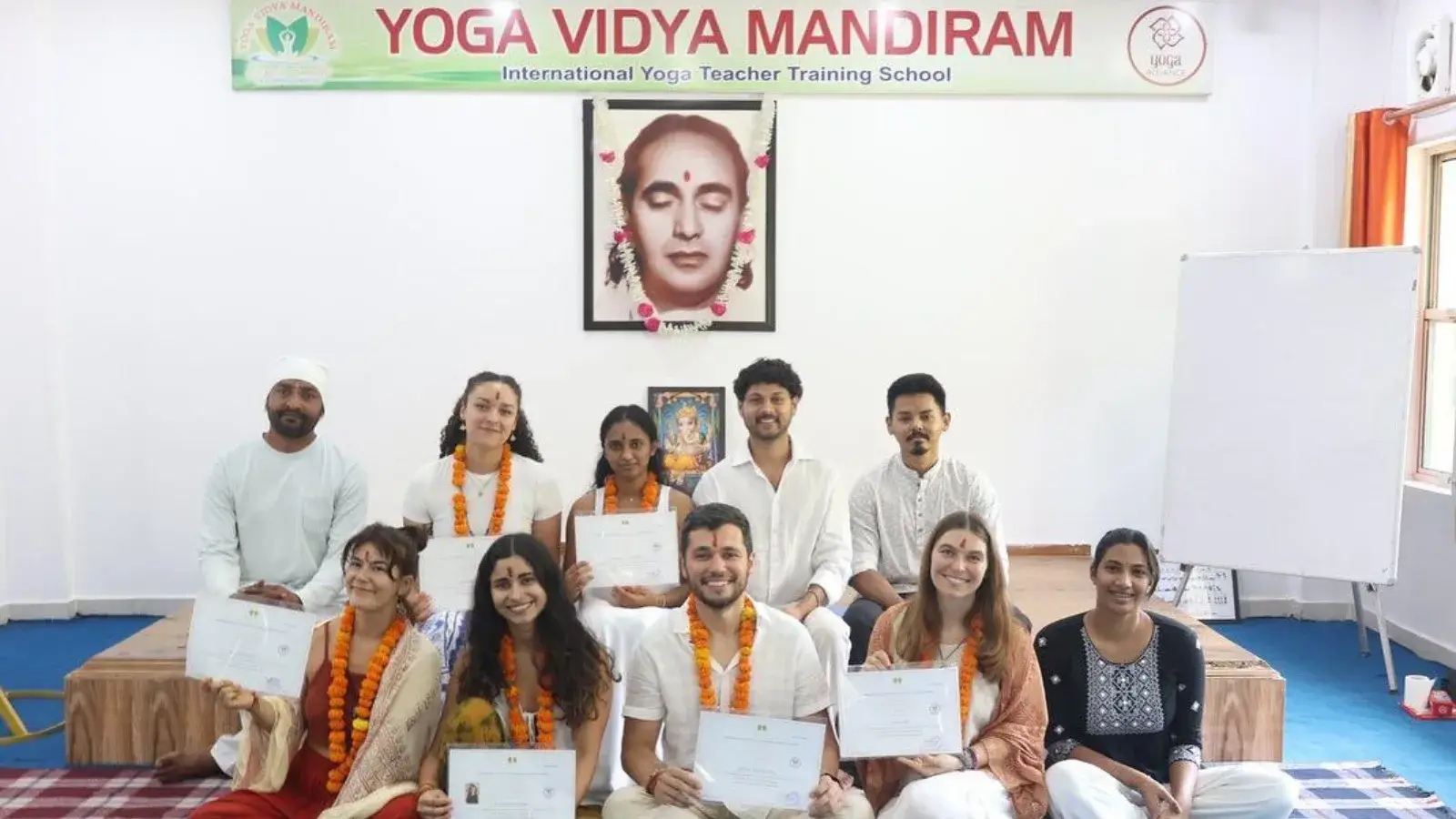 Benefits of a 200-hour Yoga Teacher Training More Than Just Certification Yoga students practicing in a serene Rishikesh studio during 200-hour teacher training