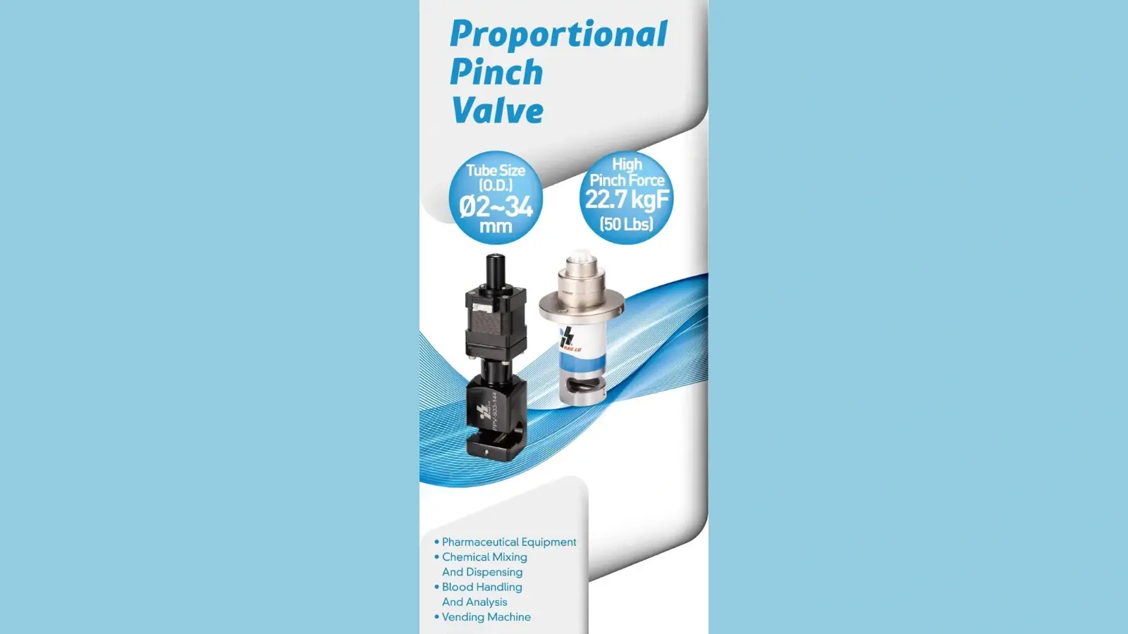 Industrial proportional pinch valve with rubber sleeve and housing components