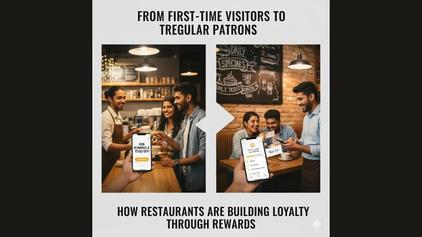 Happy diners enjoying a meal at a restaurant using Swiggy Dineout rewards