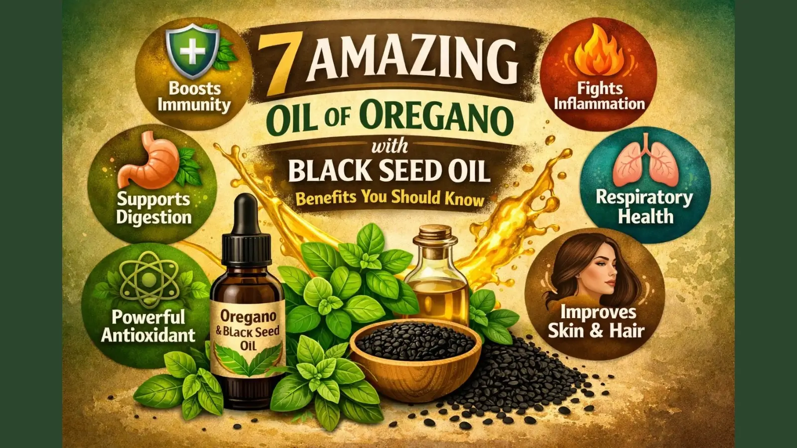 Oil of Oregano with Black Seed Oil Benefits