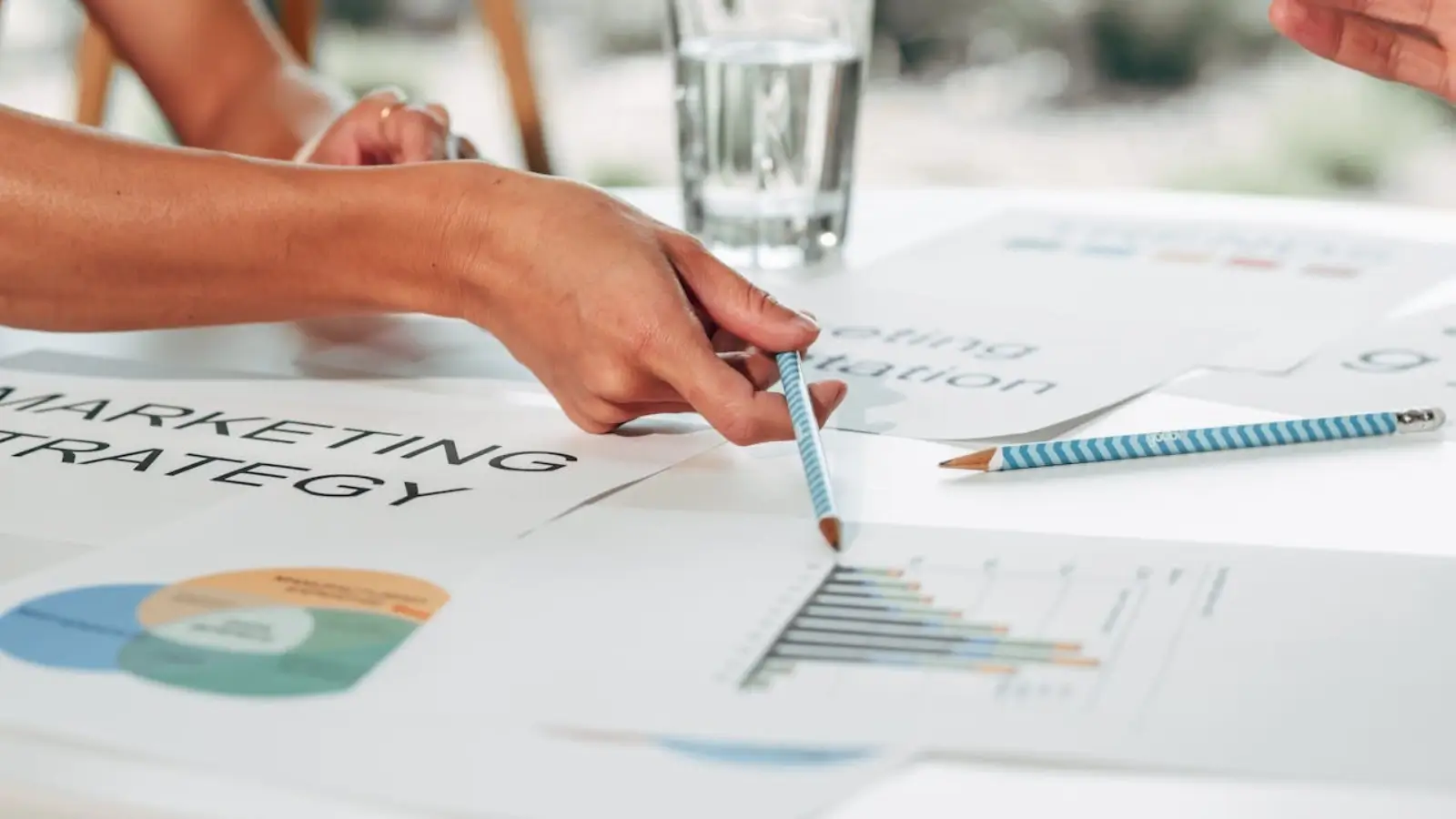 E-commerce brand strategy dashboard with long-term planning and marketing metrics