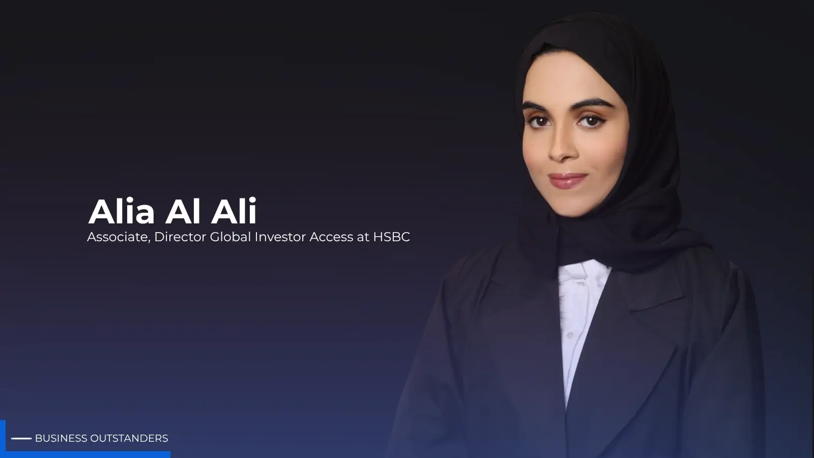 Alia Al Ali, award-winning banking leader and youth empowerment advocate in the MENAT region