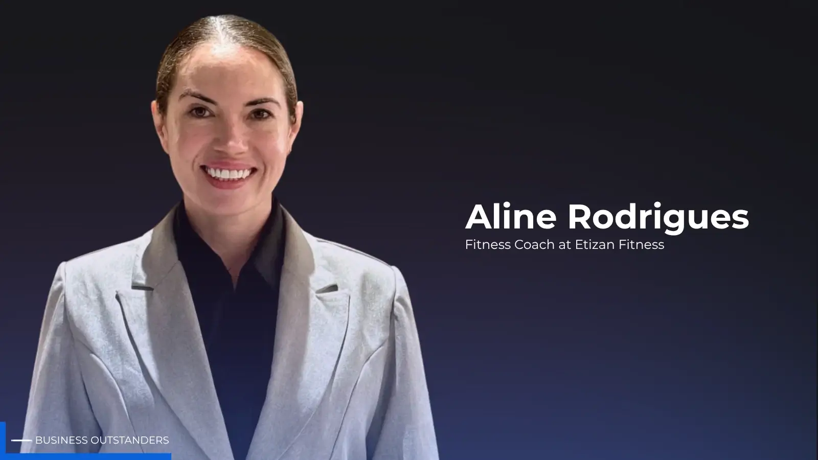 Aline Rodrigues fitness professional leading training session in Abu Dhabi gym