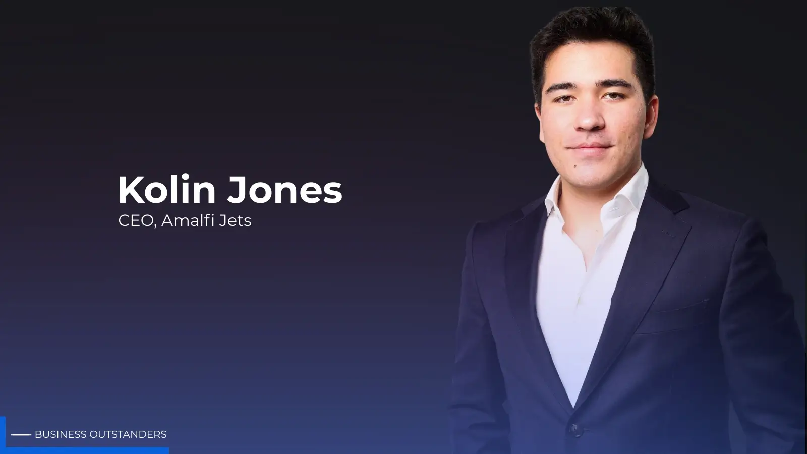 Kolin Jones CEO of Amalfi Jets speaking about entrepreneurship and discipline
