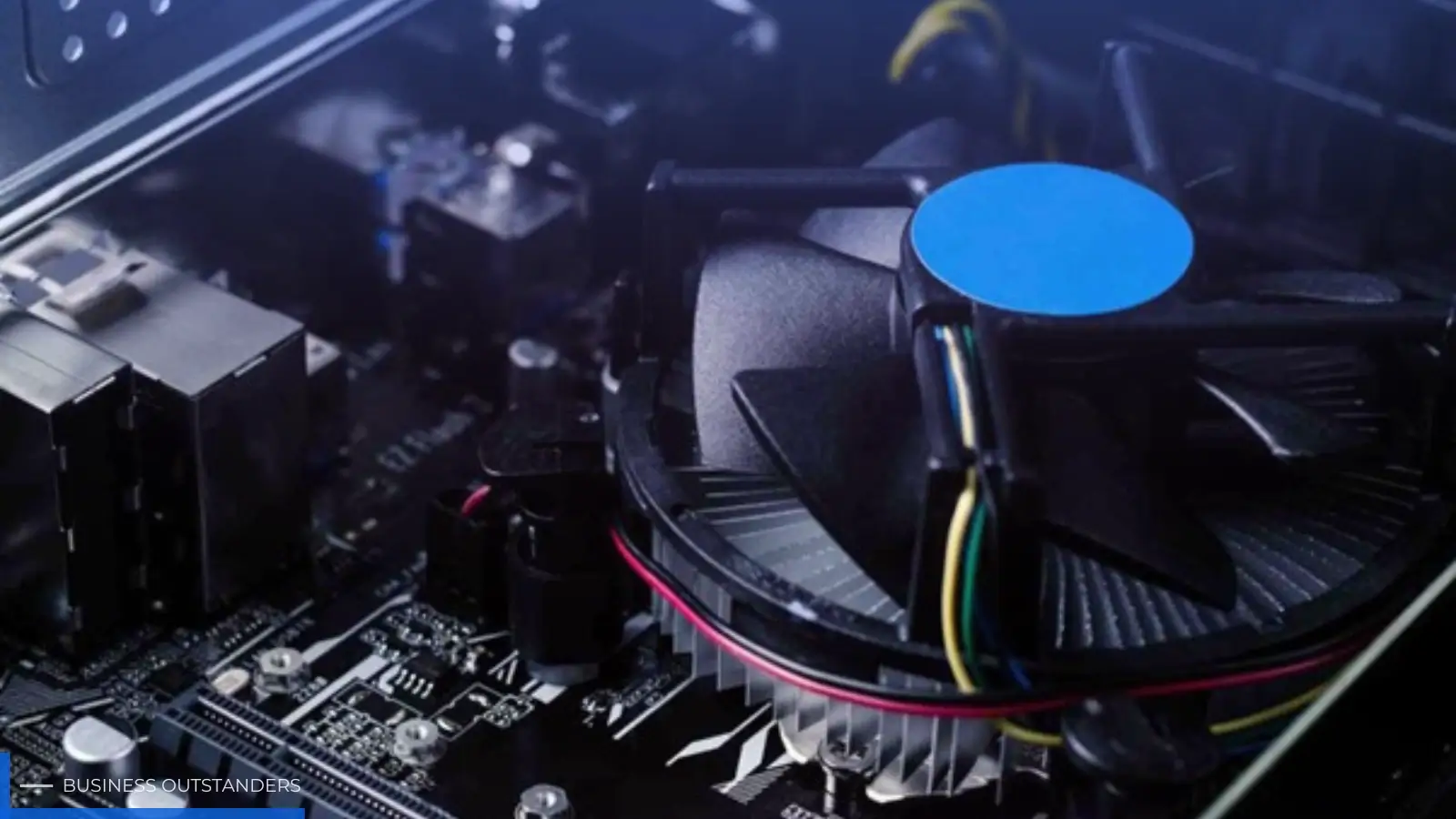 Custom gaming PC build featuring GPU, CPU, and RGB cooling system components