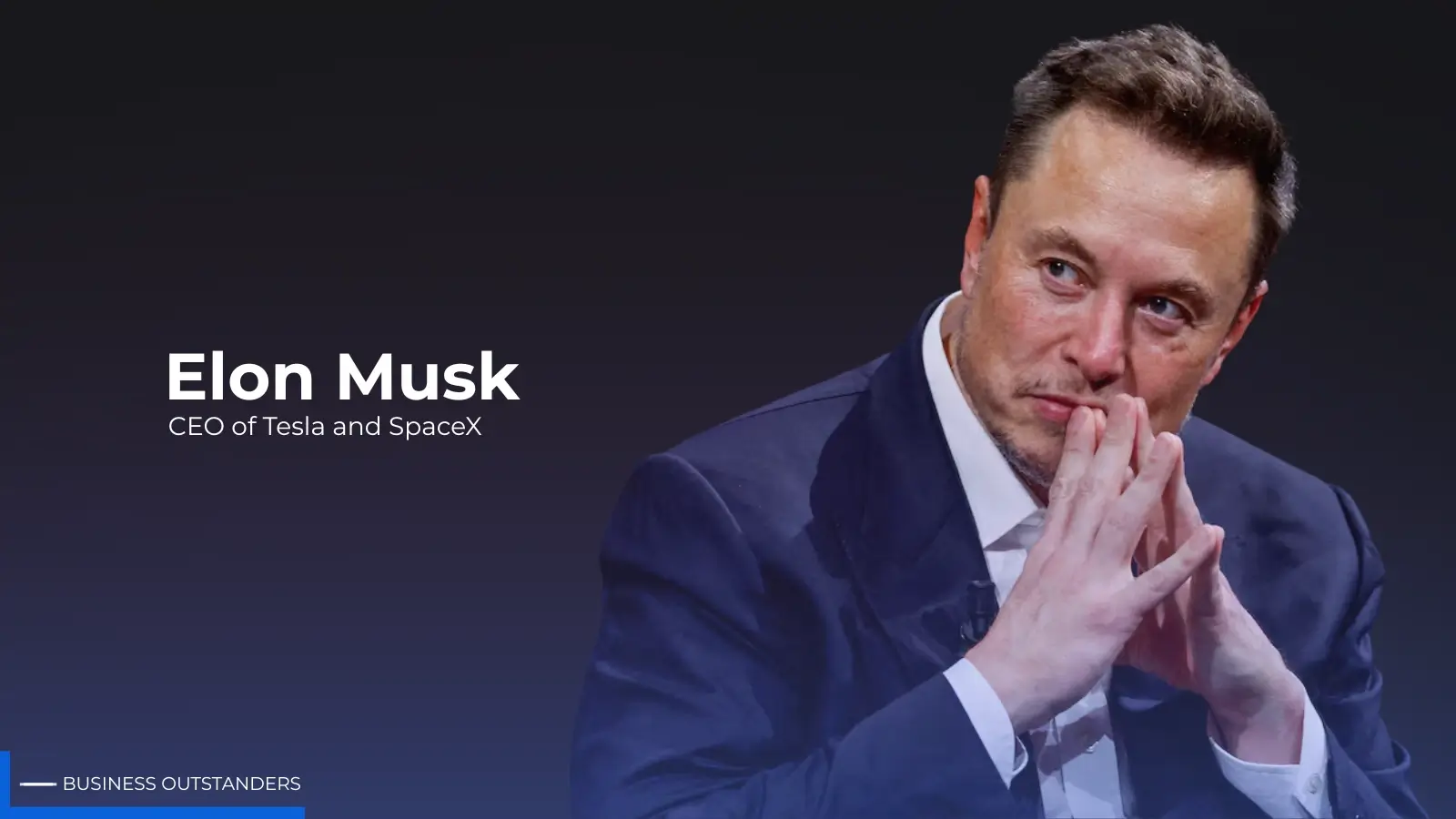 Elon Musk standing in front of SpaceX rocket and Tesla car representing his work schedule and sleep habits
