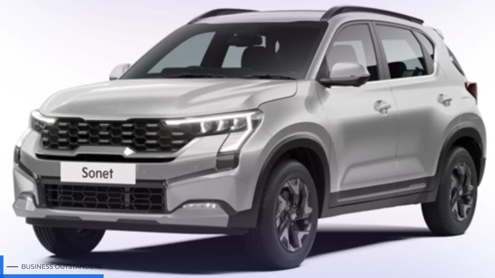 Kia Sonet compact SUV showcasing premium interior design and bold tiger-nose grille styling