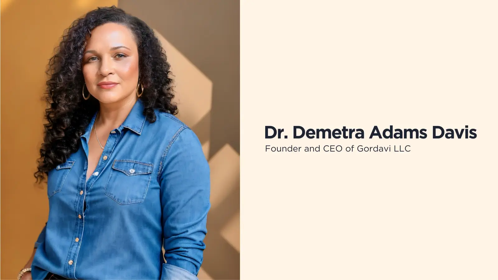 Dr. Demetra Adams Davis, founder and CEO of Gordavi LLC, named one of the 20 Best CEOs of 2024
