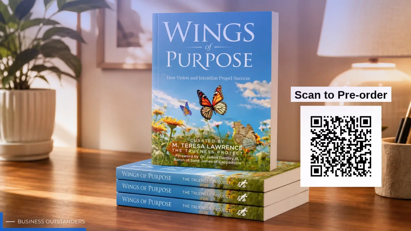 Wings of Purpose book cover featuring 21 global co-authors sharing stories of vision, resilience, and purposeful living
