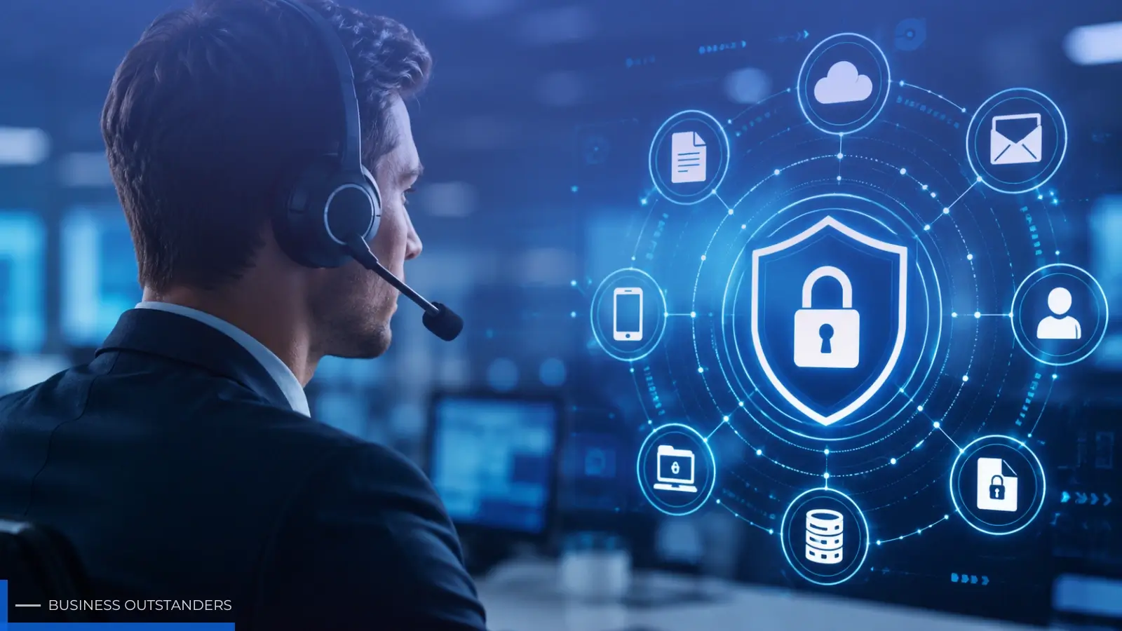 AI-powered customer service representative assisting customers through intelligent automated support systems
