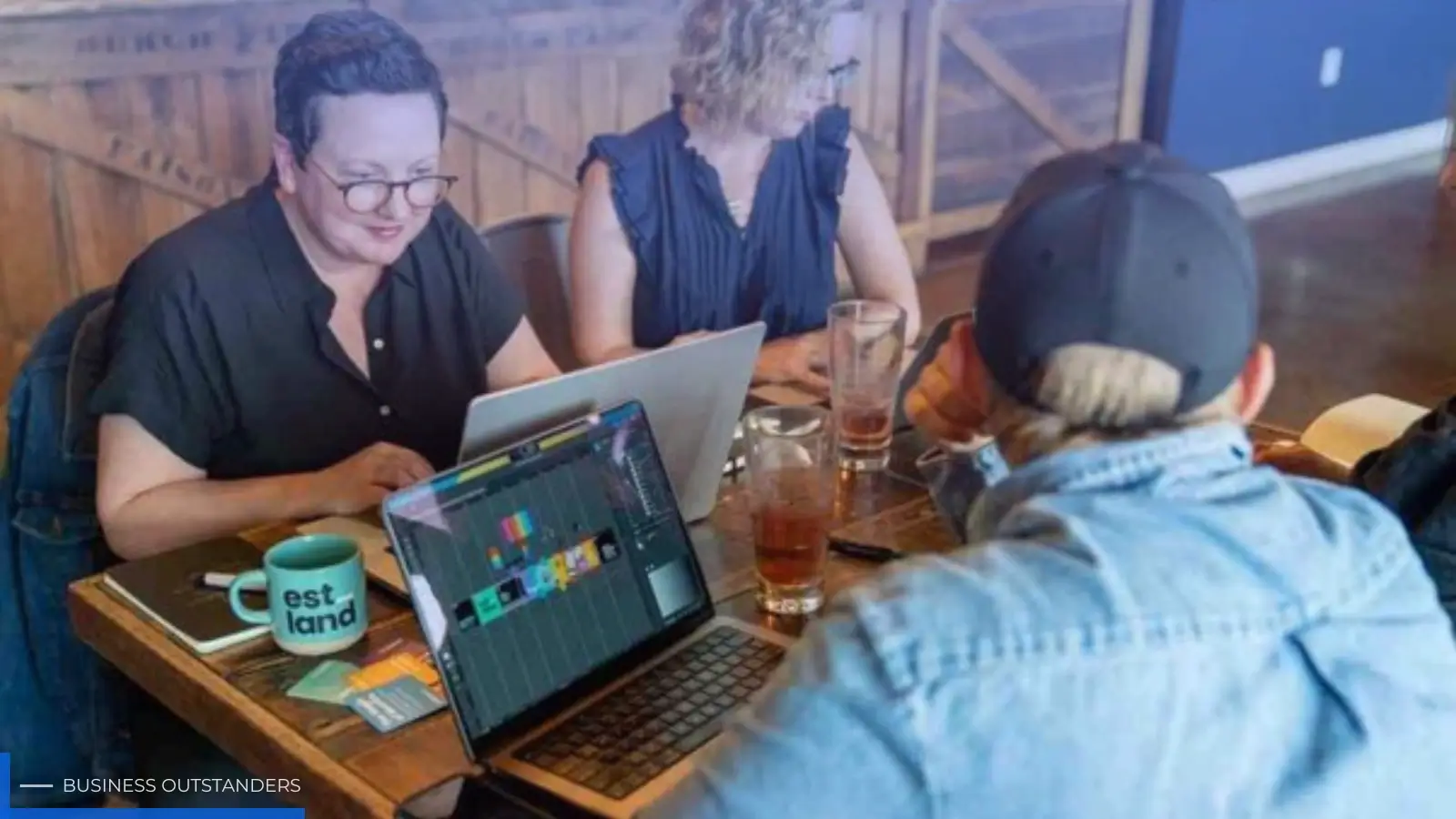 Business professional crafting an authentic brand story for digital marketing strategy