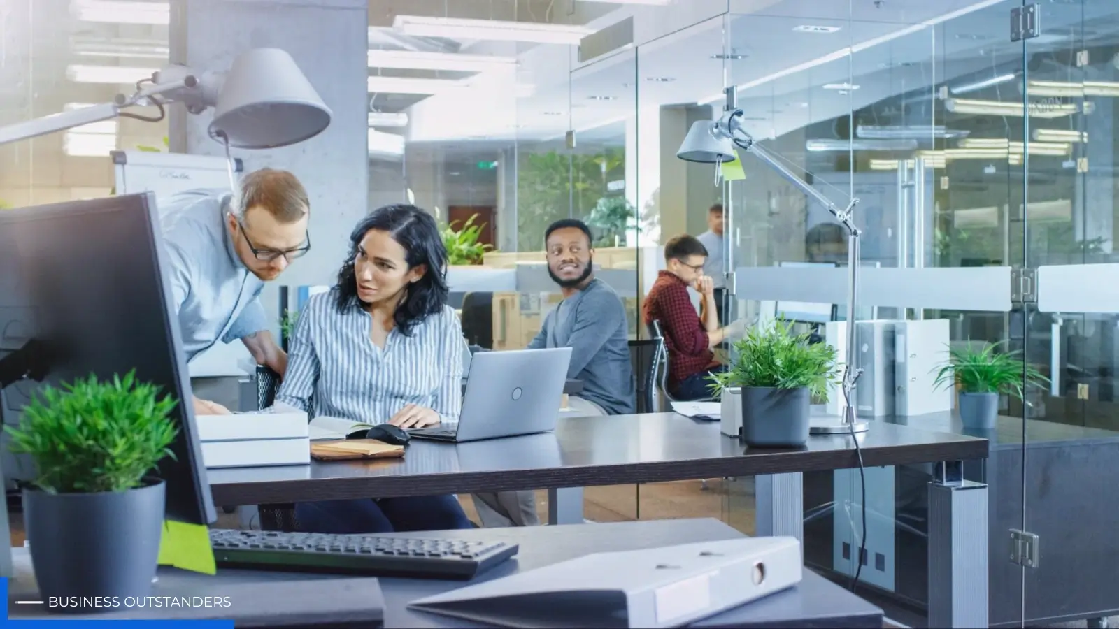 Coworking space manager using management software dashboard to track bookings and invoices