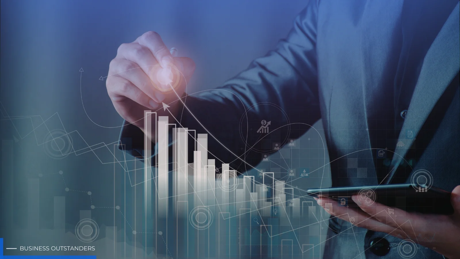 Business professional developing key skills