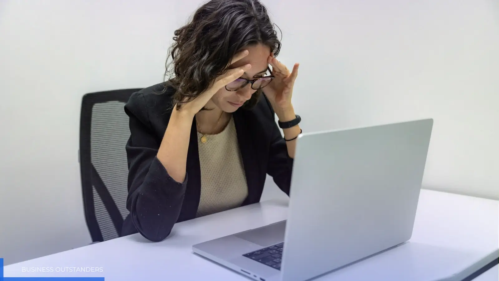 Employee managing stress during a family member's assisted living transition