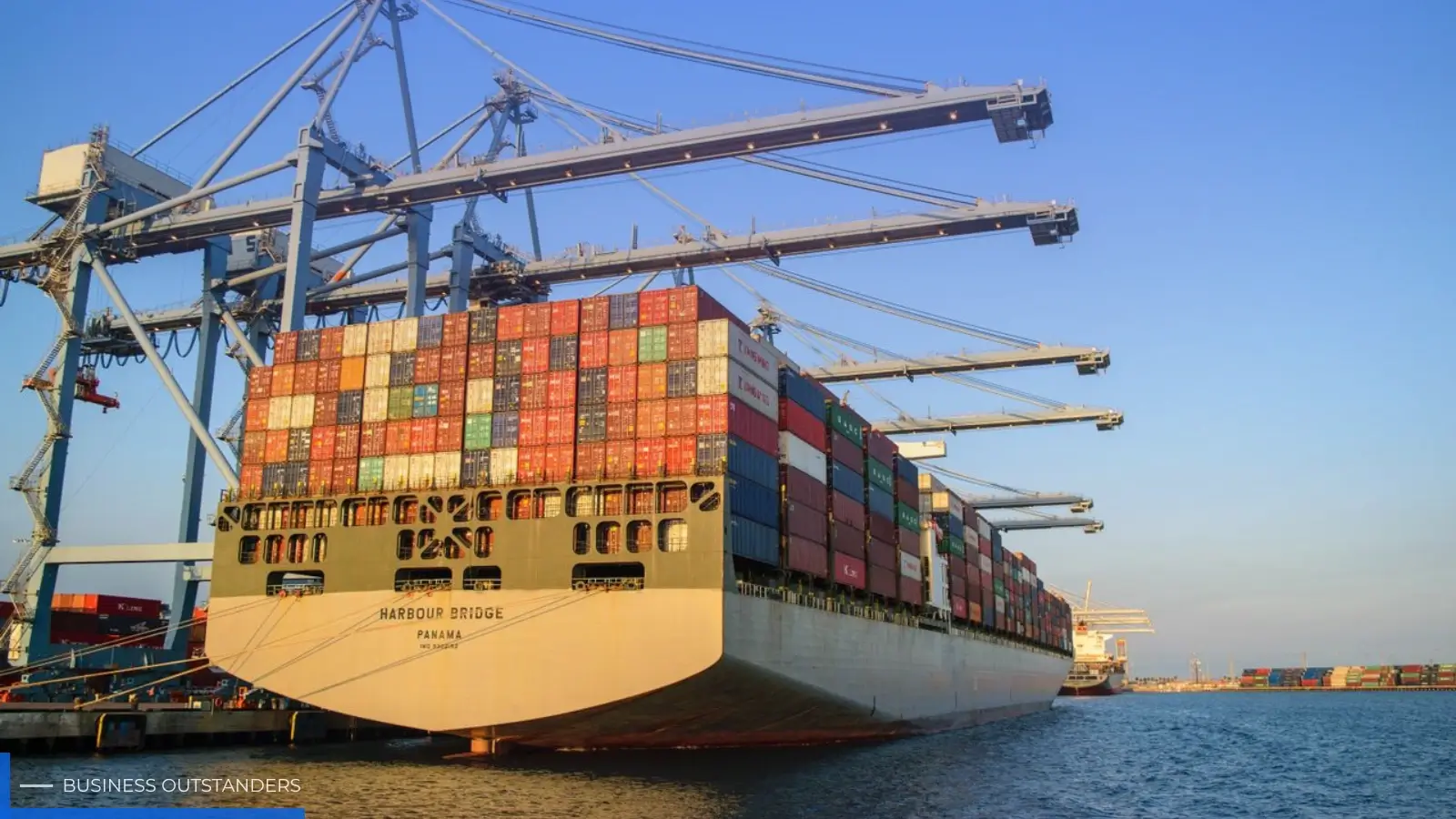 Desiccant packets placed inside a shipping container to prevent moisture damage during ocean freight