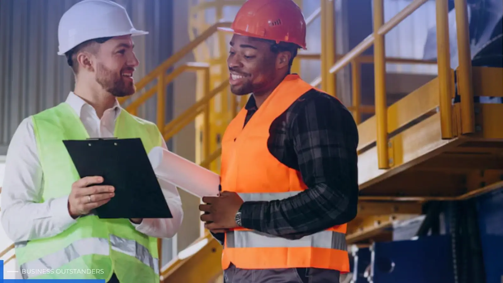 Construction company owner reviewing financing options to manage project cash flow gaps