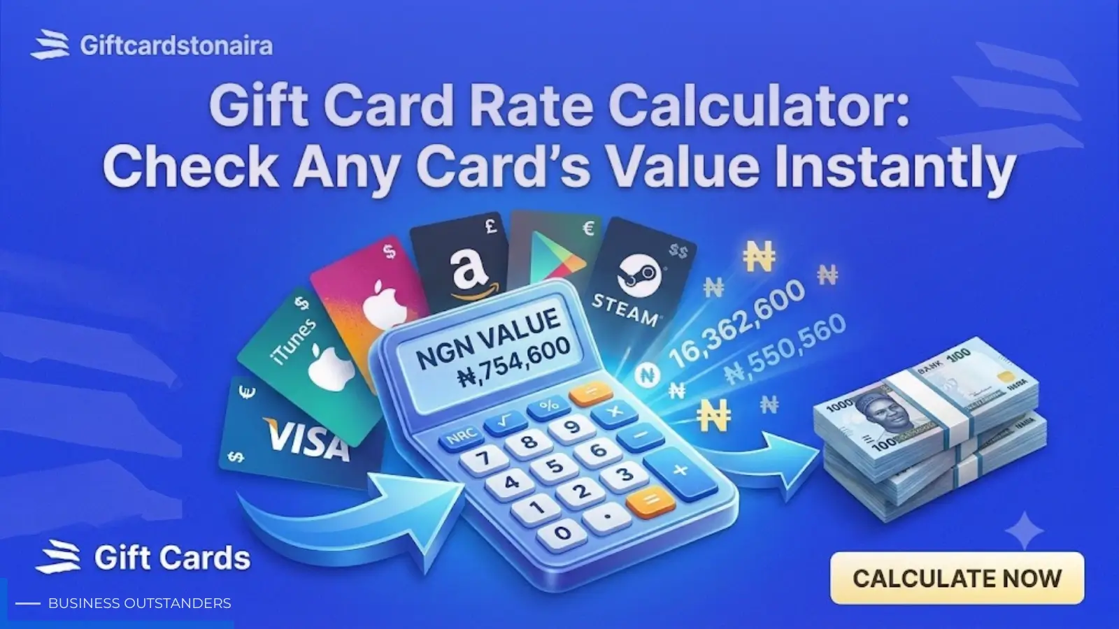 Person using a gift card rate calculator on a laptop to check resale value of retail gift cards